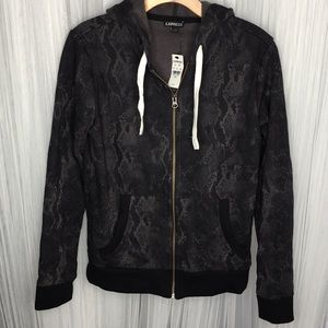 Express snakeskin print hoodie | Size Small